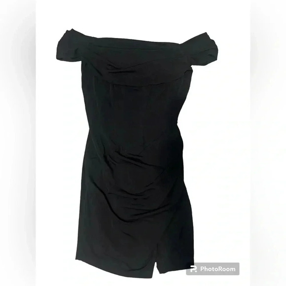 Emerald Square Off the Shoulder Dress - Size Small - Picture 1 of 8